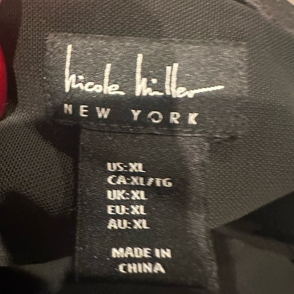 Nicole Miller Black Grey Camo Leggings High Rise Workout Size XL - Picture 3 of 3